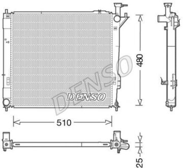 - Радіатор охолодження DENSO DRM41015