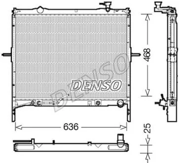 - Радіатор охолодження DENSO DRM43002
