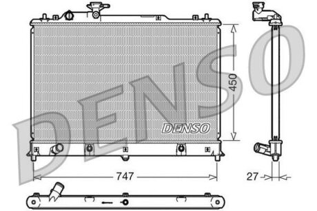 - Радіатор охолодження DENSO DRM44025