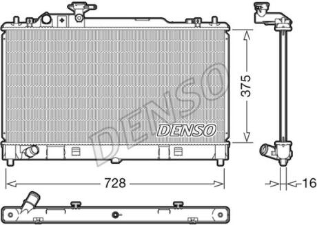 - Радіатор охолодження DENSO DRM44033