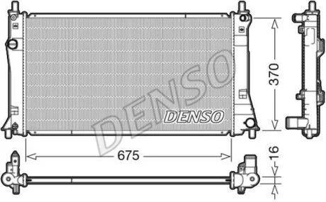 - Радіатор охолодження DENSO DRM44035