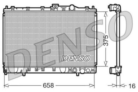 - Радіатор охолодження DENSO DRM45002