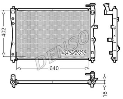 - Радіатор охолодження DENSO DRM45005
