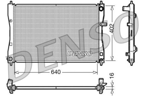 - Радіатор охолодження DENSO DRM45009