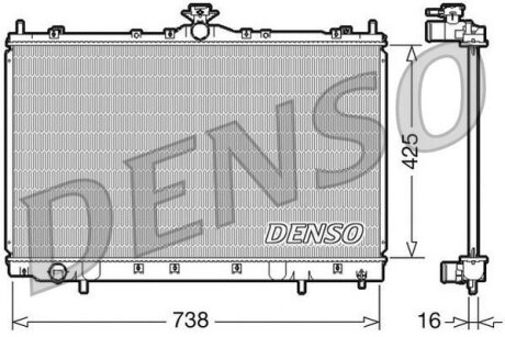 - Радіатор охолодження DENSO DRM45012