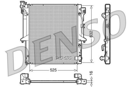- Радіатор охолодження DENSO DRM45018