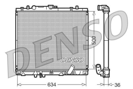 - Радіатор охолодження DENSO DRM45020