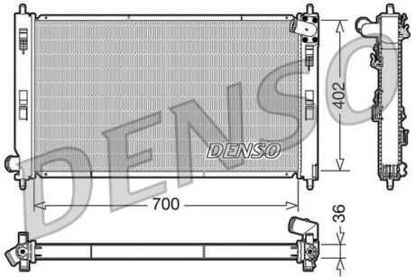 - Радіатор охолодження DENSO DRM45029