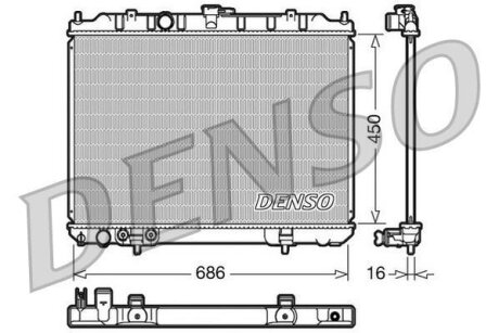 - Радіатор охолодження DENSO DRM46005