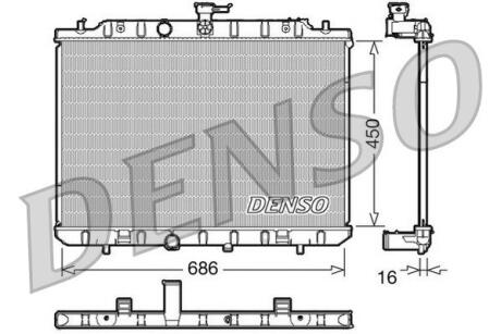 - Радіатор охолодження DENSO DRM46006