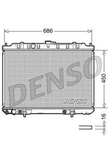 - Радіатор охолодження DENSO DRM46008