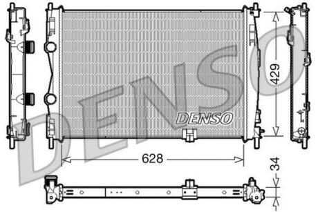 - Радіатор охолодження DENSO DRM46017