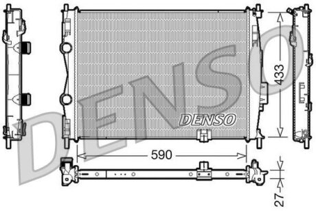 - Радіатор охолодження DENSO DRM46019