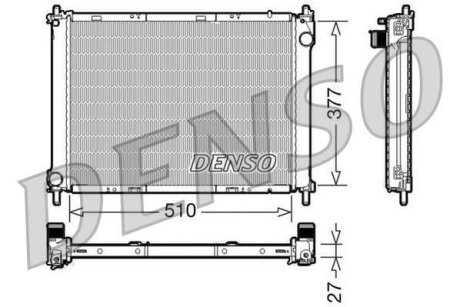 - Радіатор охолодження DENSO DRM46022