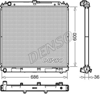 - Радіатор охолодження DENSO DRM46041