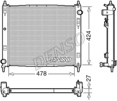 - Радіатор охолодження DENSO DRM46044