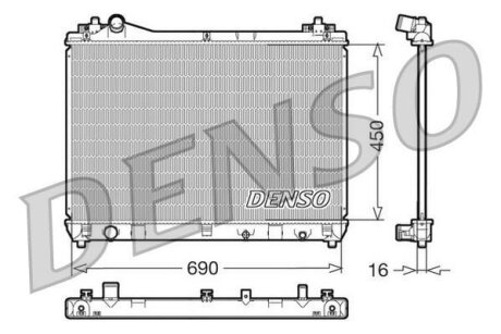 - Радіатор охолодження DENSO DRM47011