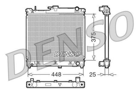 - Радіатор охолодження DENSO DRM47014