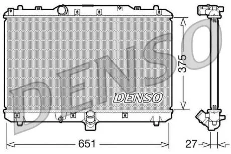 - Радіатор охолодження DENSO DRM47022