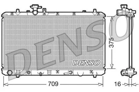 - Радіатор охолодження DENSO DRM47024