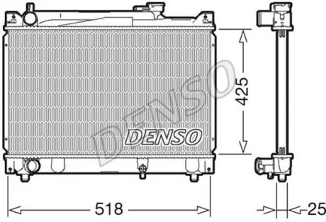 - Радіатор охолодження DENSO DRM47030