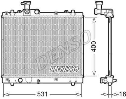 - Радіатор охолодження DENSO DRM47034