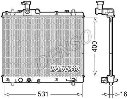 - Радіатор охолодження DENSO DRM47035