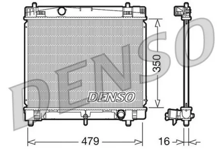 - Радіатор охолодження DENSO DRM50008