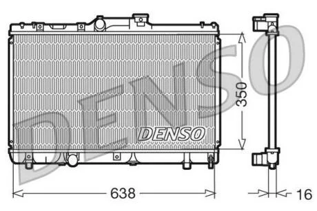 - Радіатор охолодження DENSO DRM50013
