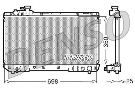 - Радіатор охолодження DENSO DRM50020