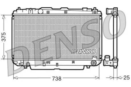 - Радіатор охолодження DENSO DRM50021
