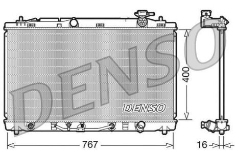 - Радіатор охолодження DENSO DRM50030