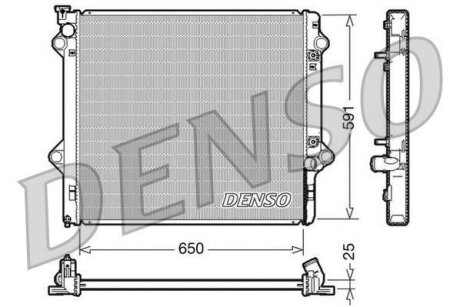 - Радіатор охолодження DENSO DRM50046
