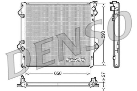 - Радіатор охолодження DENSO DRM50047