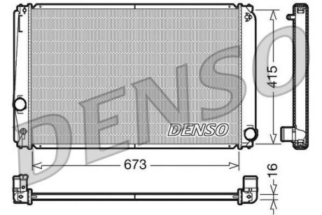 - Радіатор охолодження DENSO DRM50051