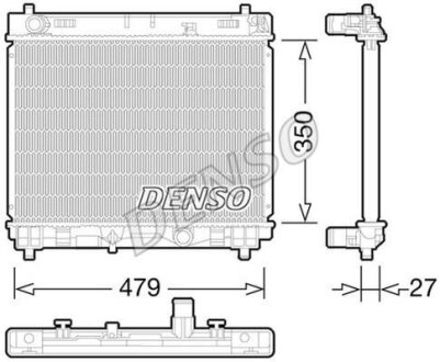 - Радіатор охолодження DENSO DRM50058