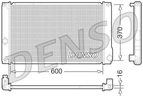 - Радіатор охолодження DENSO DRM50076