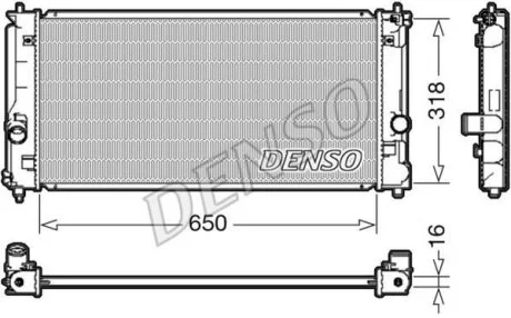 - Радіатор охолодження DENSO DRM50081