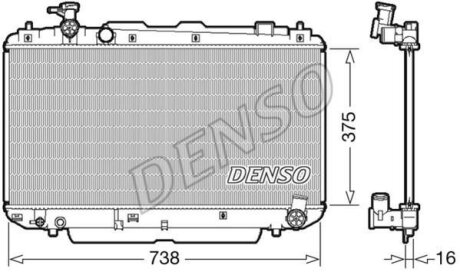 - Радіатор охолодження DENSO DRM50083