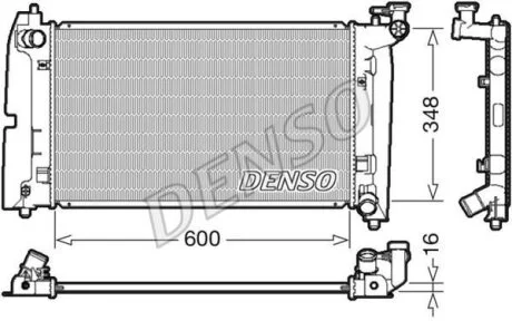 - Радіатор охолодження DENSO DRM50085