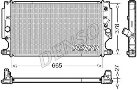 - Радіатор охолодження DENSO DRM50088