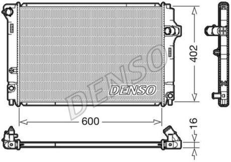 - Радіатор охолодження DENSO DRM50089