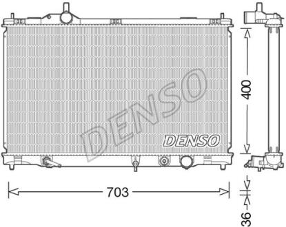 - Радіатор охолодження DENSO DRM50095