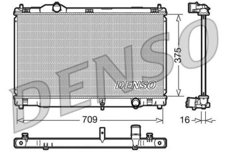- Радіатор охолодження DENSO DRM51001