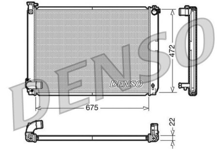 - Радіатор охолодження DENSO DRM51005