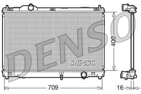 - Радіатор охолодження DENSO DRM51008