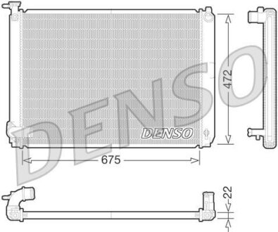 - Радіатор охолодження DENSO DRM51010