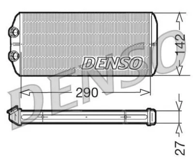 Радиатор печки C4 Picasso/Berlingo2/Partner2 TU5JP4/EP6/DV6 DENSO DRR07005