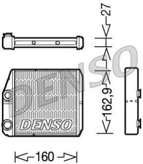 Радiатор опалення DENSO DRR09035