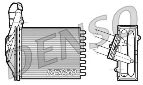 Радіатор пічки DENSO DRR09042